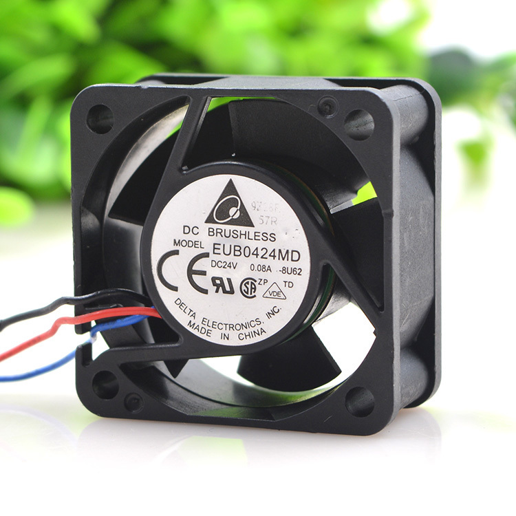 Original DELTA EUB0424MD Cooling Fan 24V 0.08A 1.92W 2wires EUB0424MD Fans